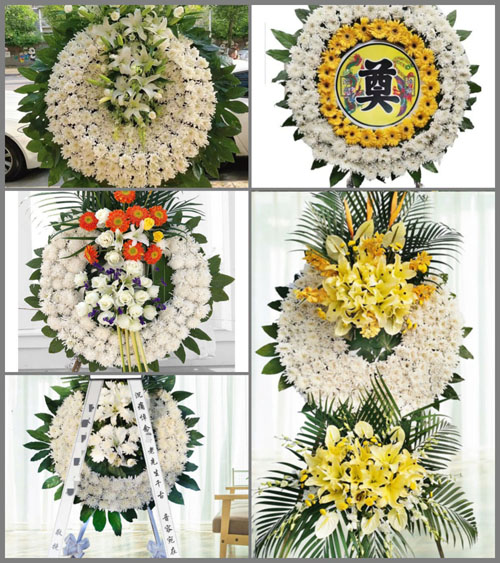 广东梅州市五华县河东镇浮湖村花圈速递